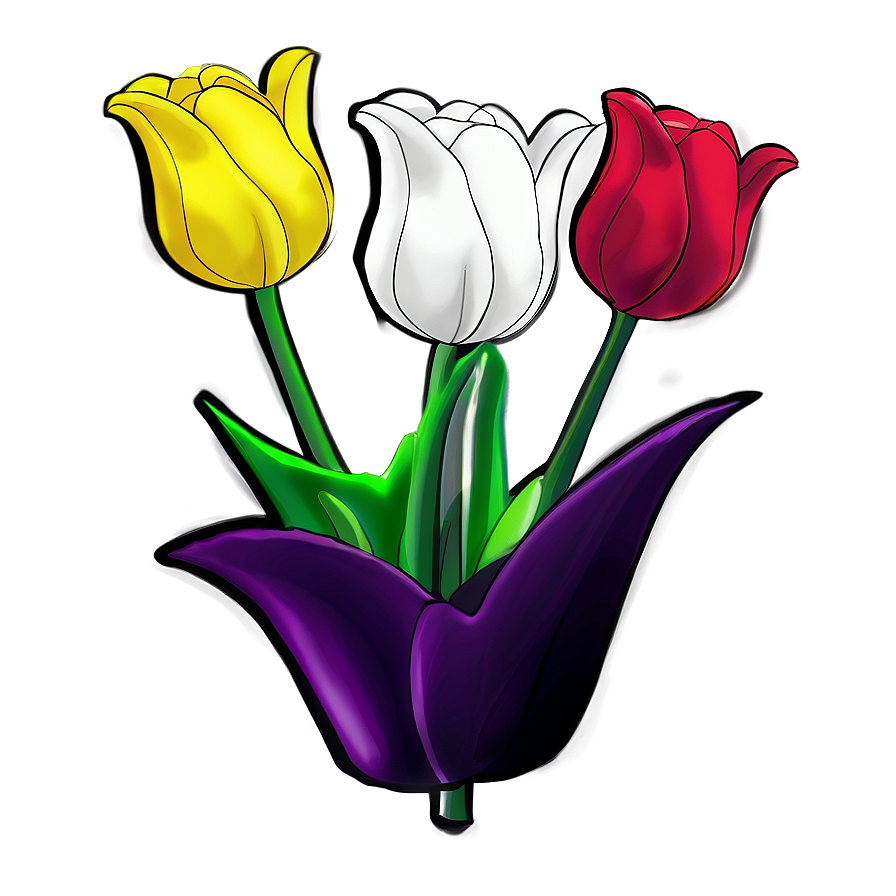 Tulip Drawing Png 05212024