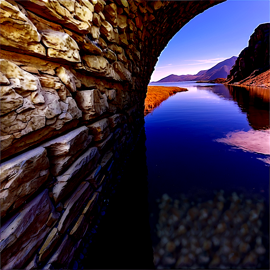 Tunnel With Reflective Water Png Sxb