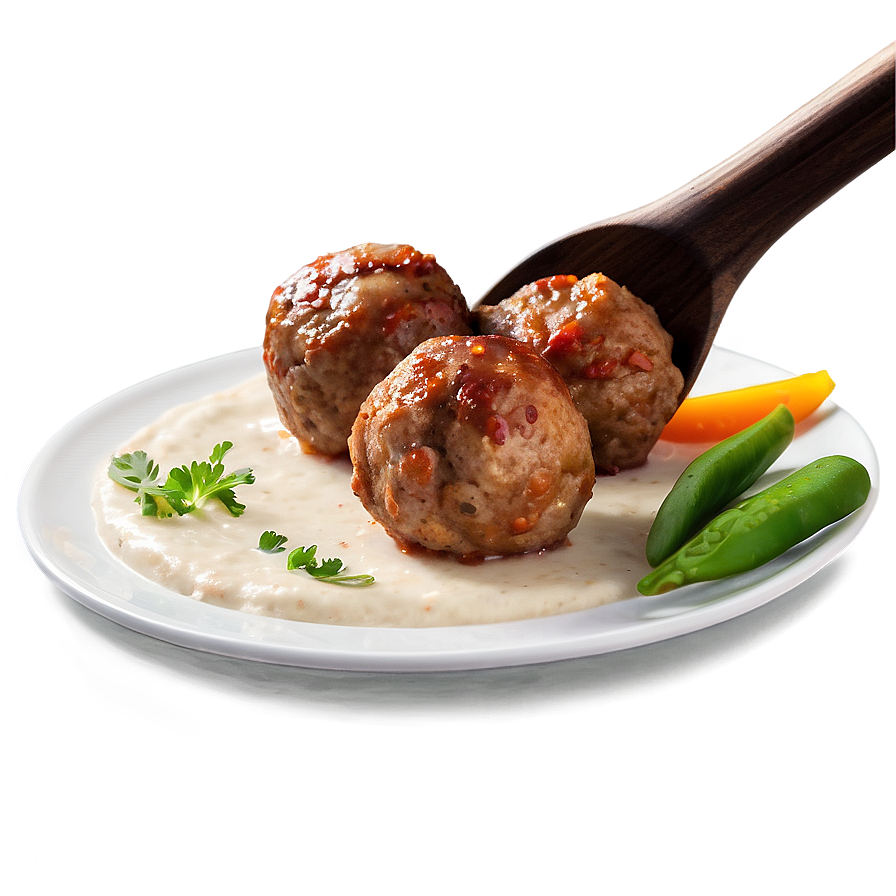 Turkey Meatball Serving Png 06242024