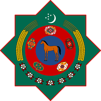 Turkmenistan State Emblem