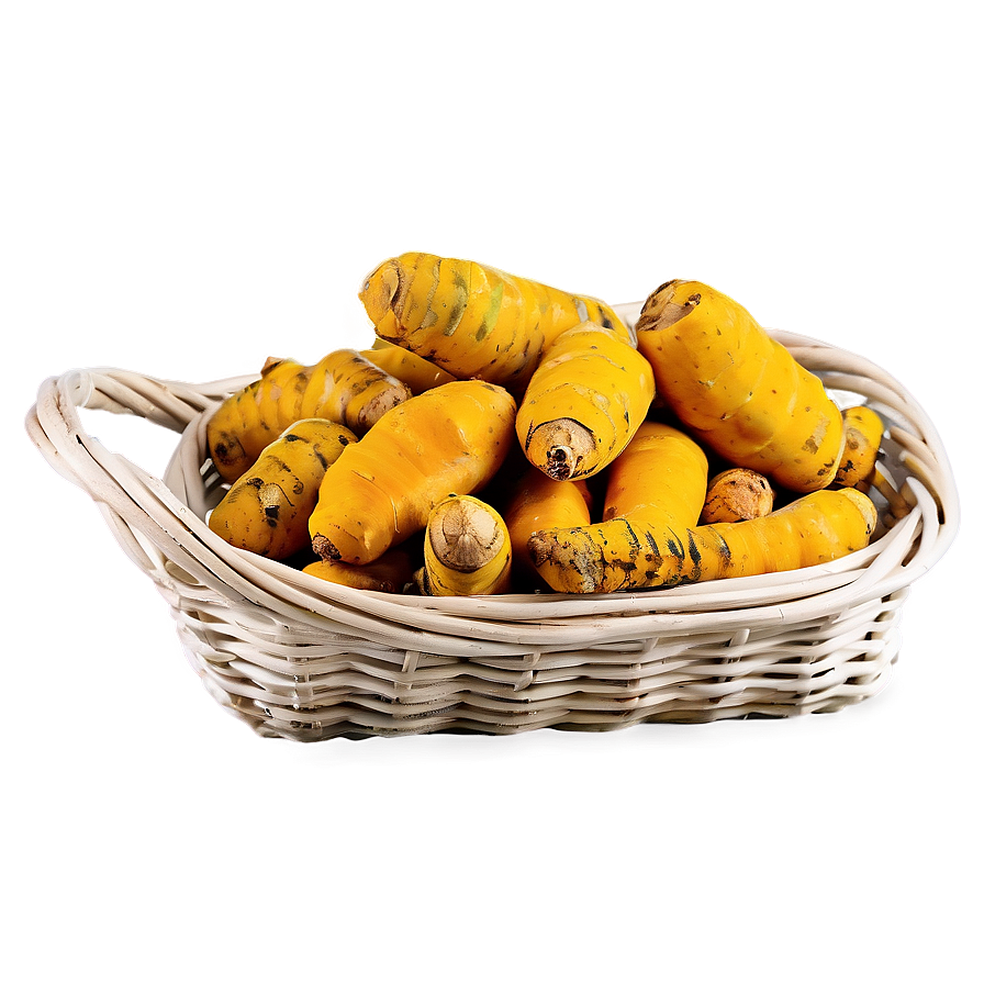 Turmeric In Basket Png 06252024