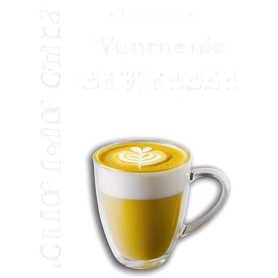 Turmeric Latte Golden Png Eyx79