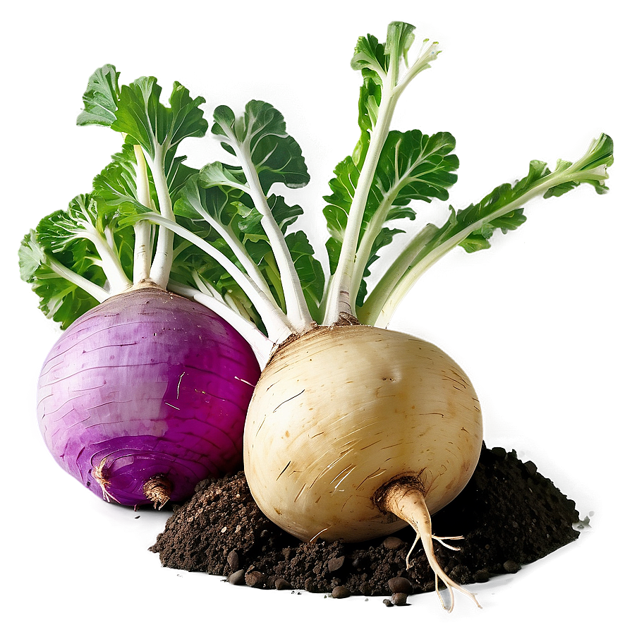 Turnip In Soil Png 06252024