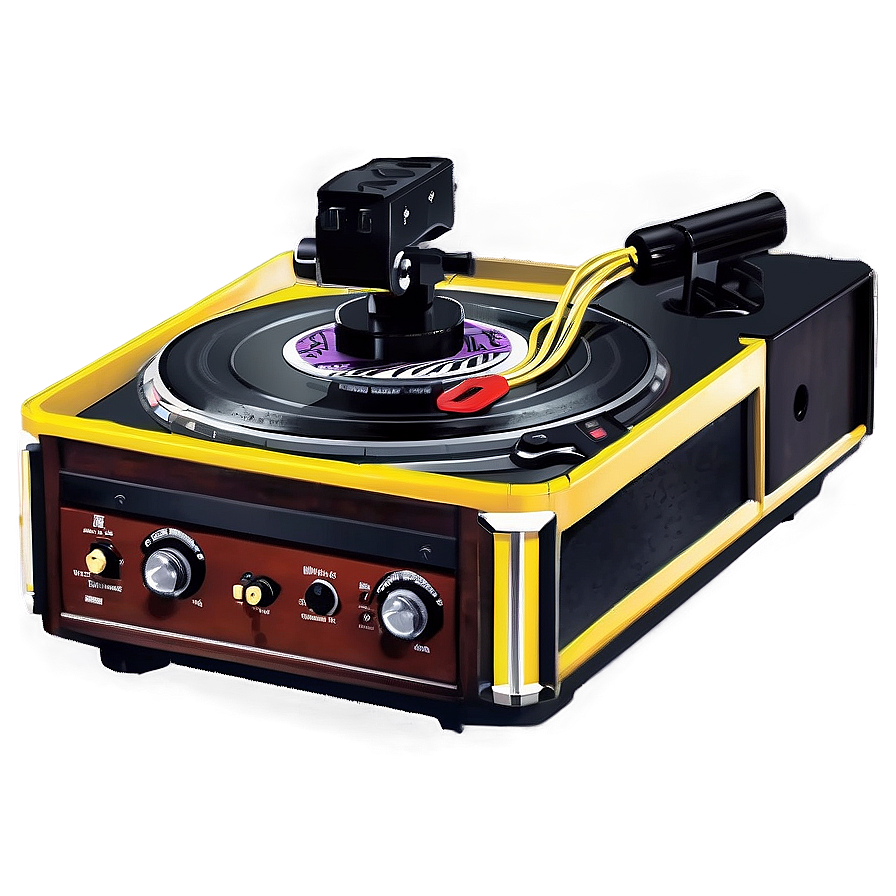 Turntable With Headphones Png 68