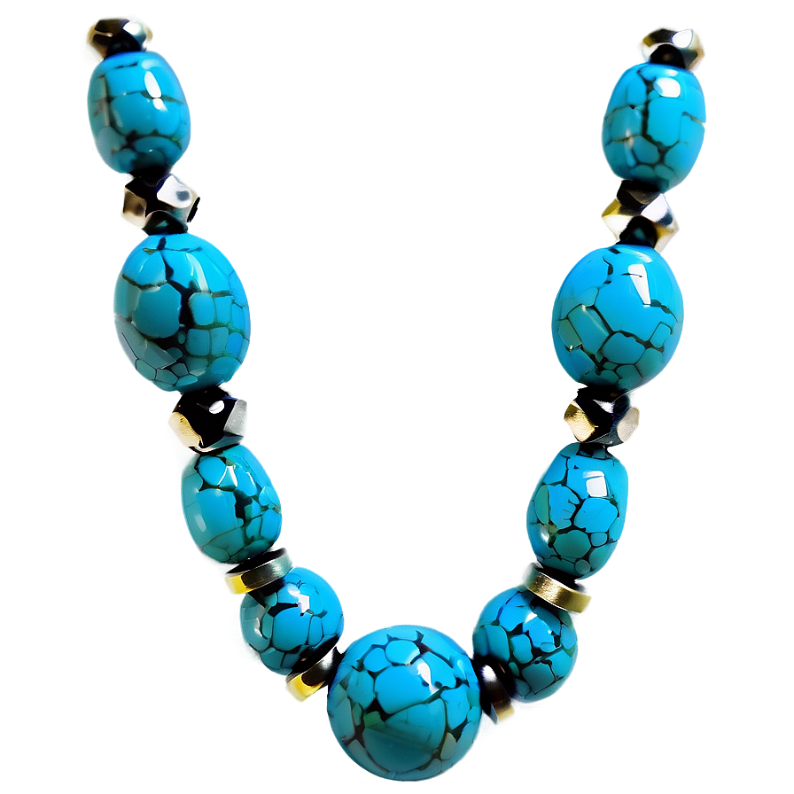 Turquoise Beads Png 06212024