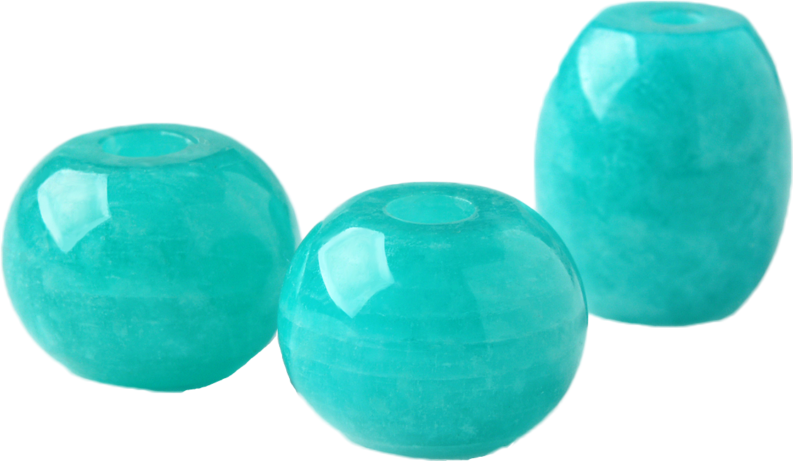 Turquoise Jade Beads Transparent Background