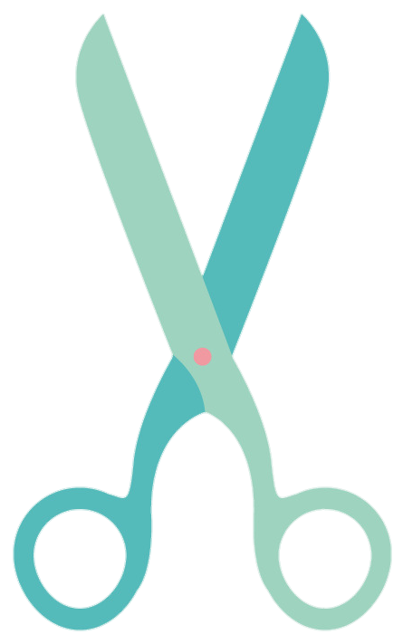 Turquoise Scissors Icon