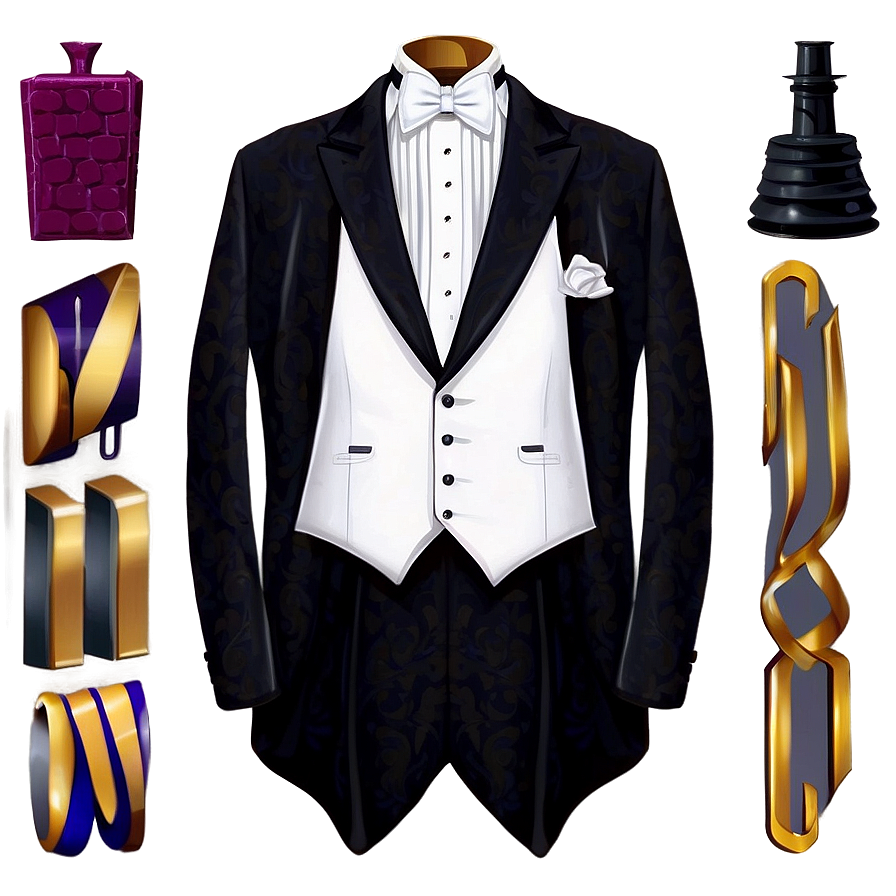 Tuxedo And Accessories Png Iae66