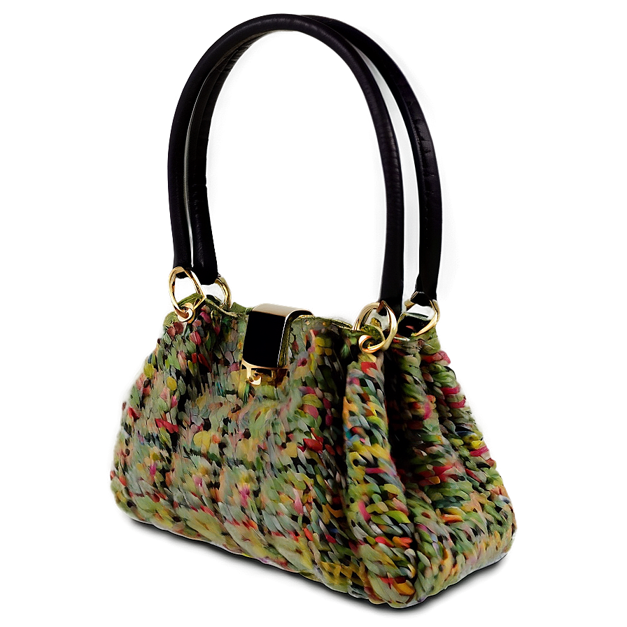 Tweed Handbag Png 06252024