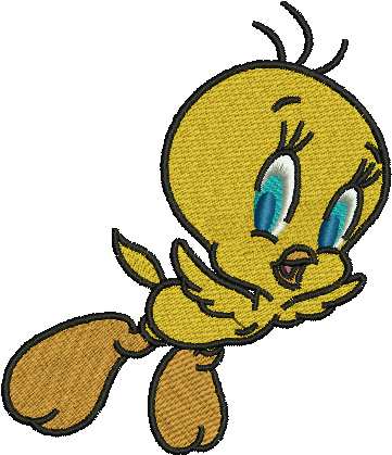 Tweety Bird Embroidery Design