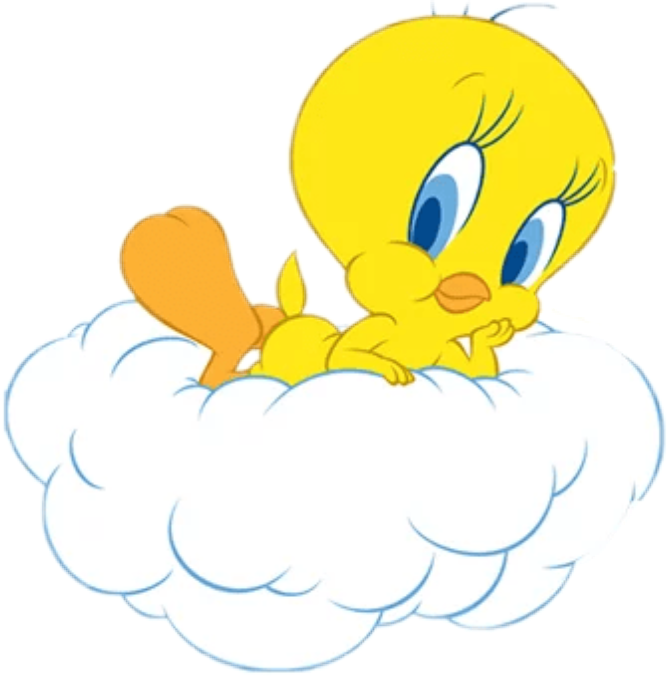 Tweety Bird On Cloud