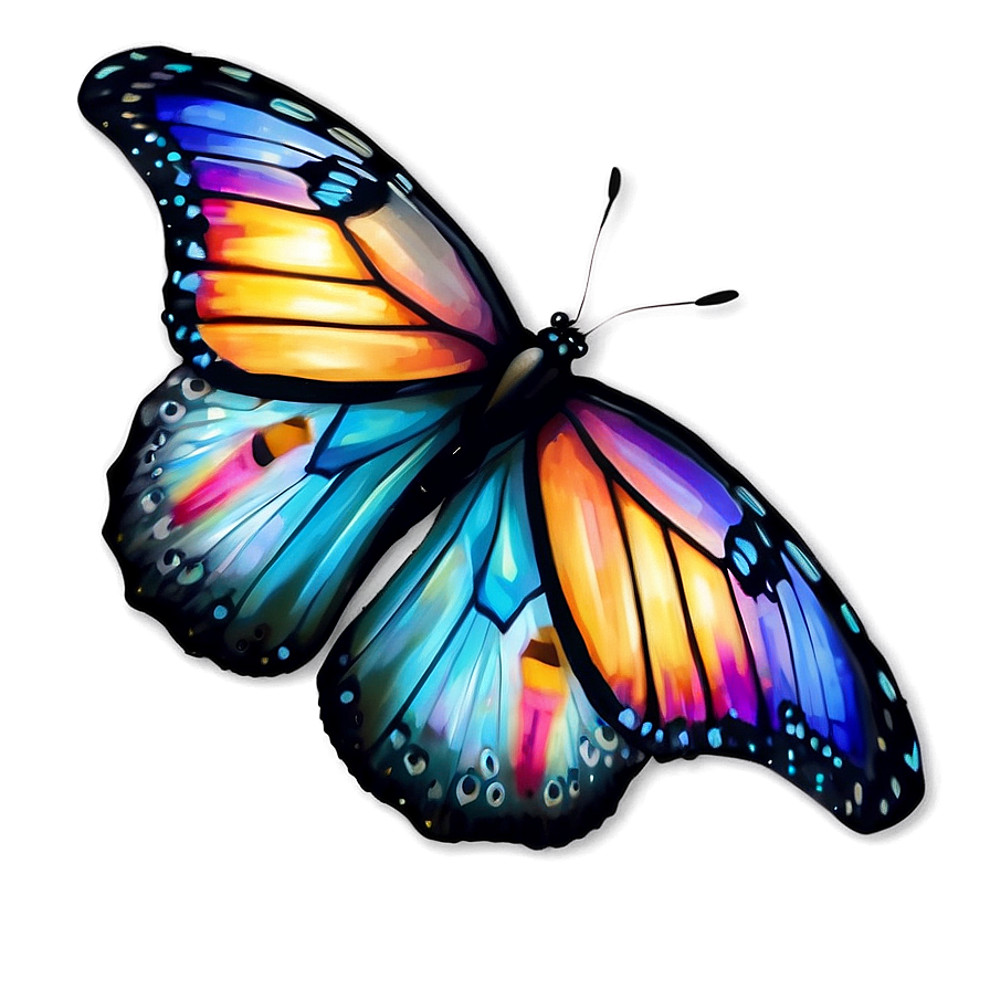 Twilight Glow Butterfly Png 06272024