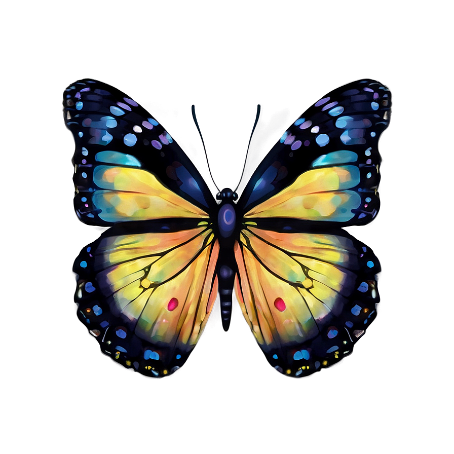 Twilight Glow Butterfly Png Ikc