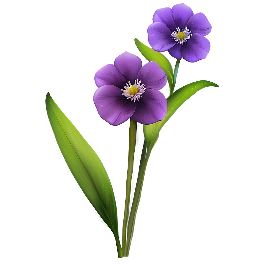 Twilight Purple Flower Png Hgd31