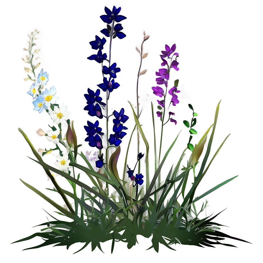 Twilight Wildflowers Scene Png 16