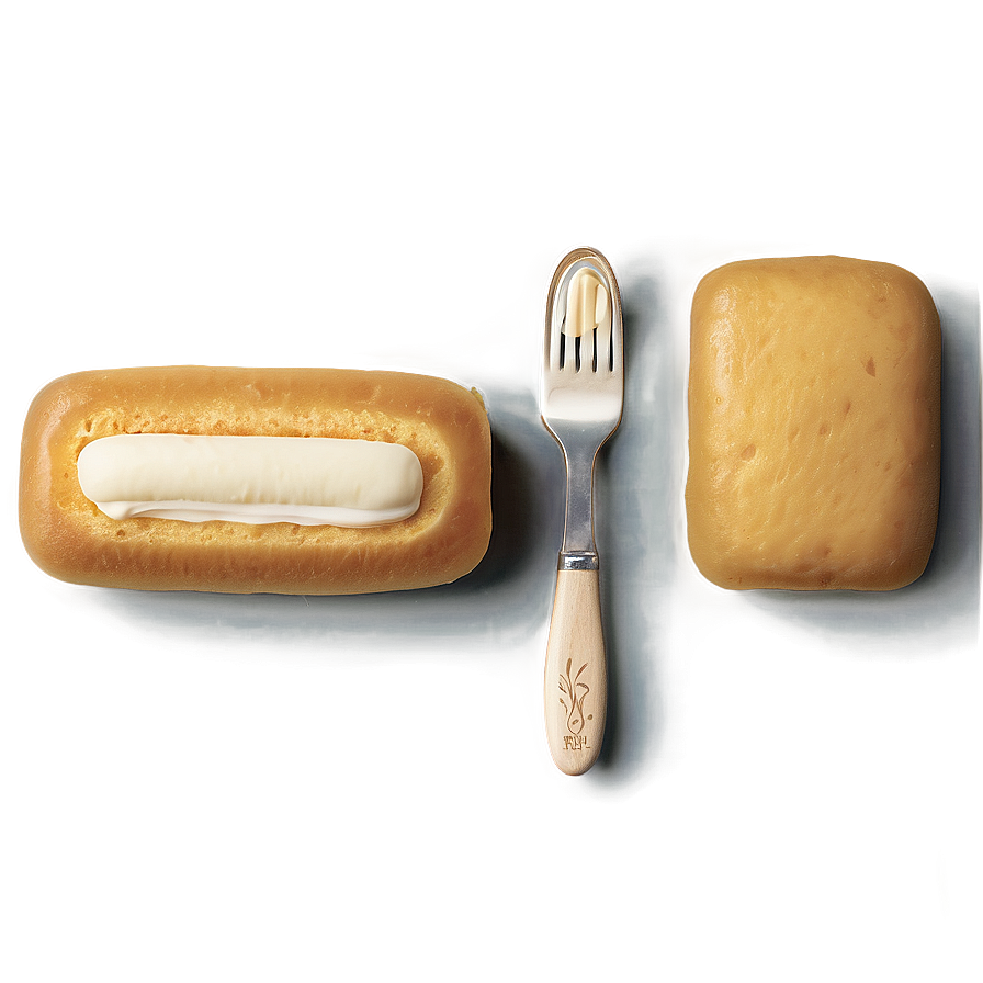 Twinkiewith Cream Fillingand Fork