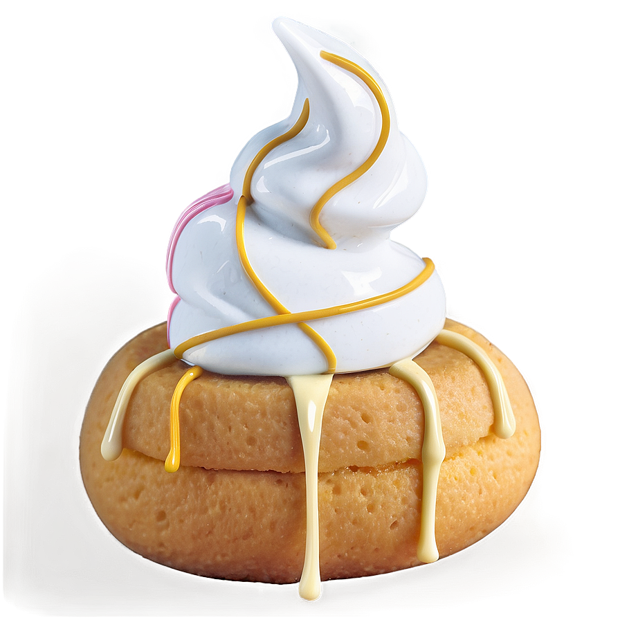 Twinkiewith Cream Toppingand Drizzle