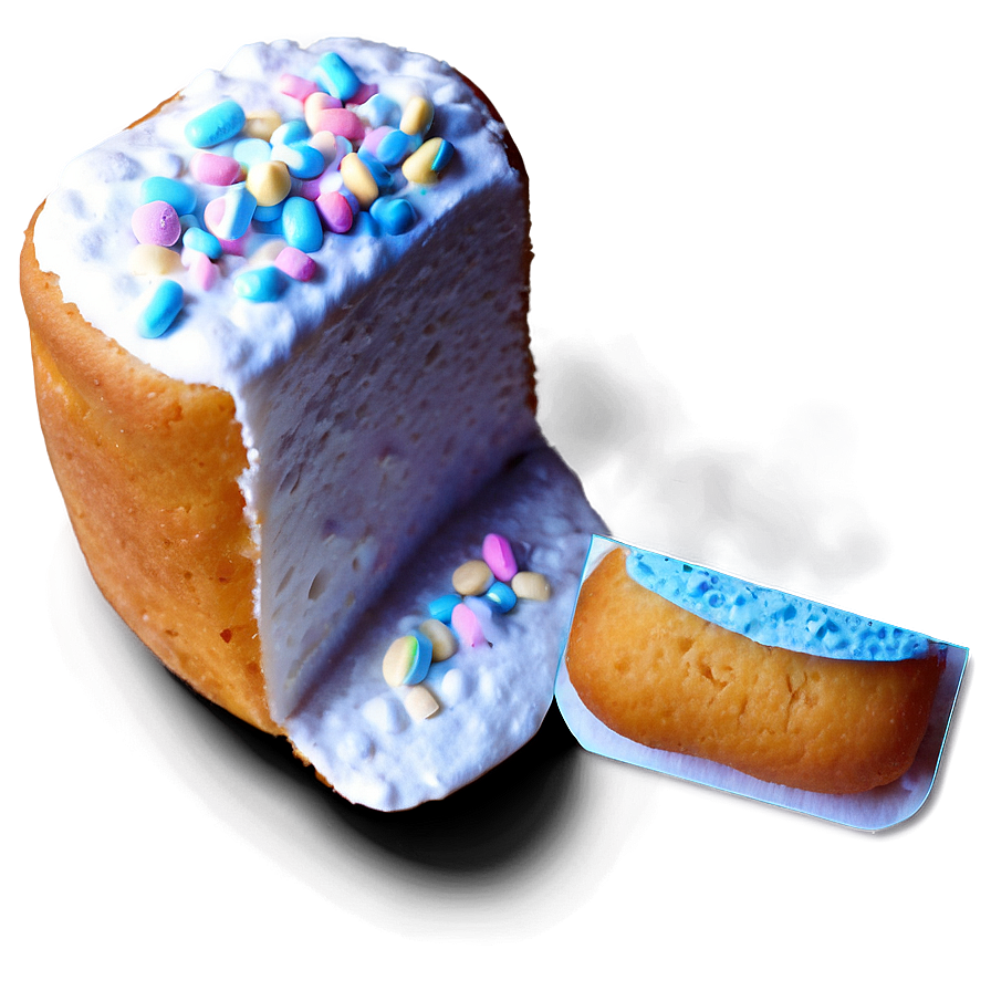 Twinkiewith Sprinkles Cut Open