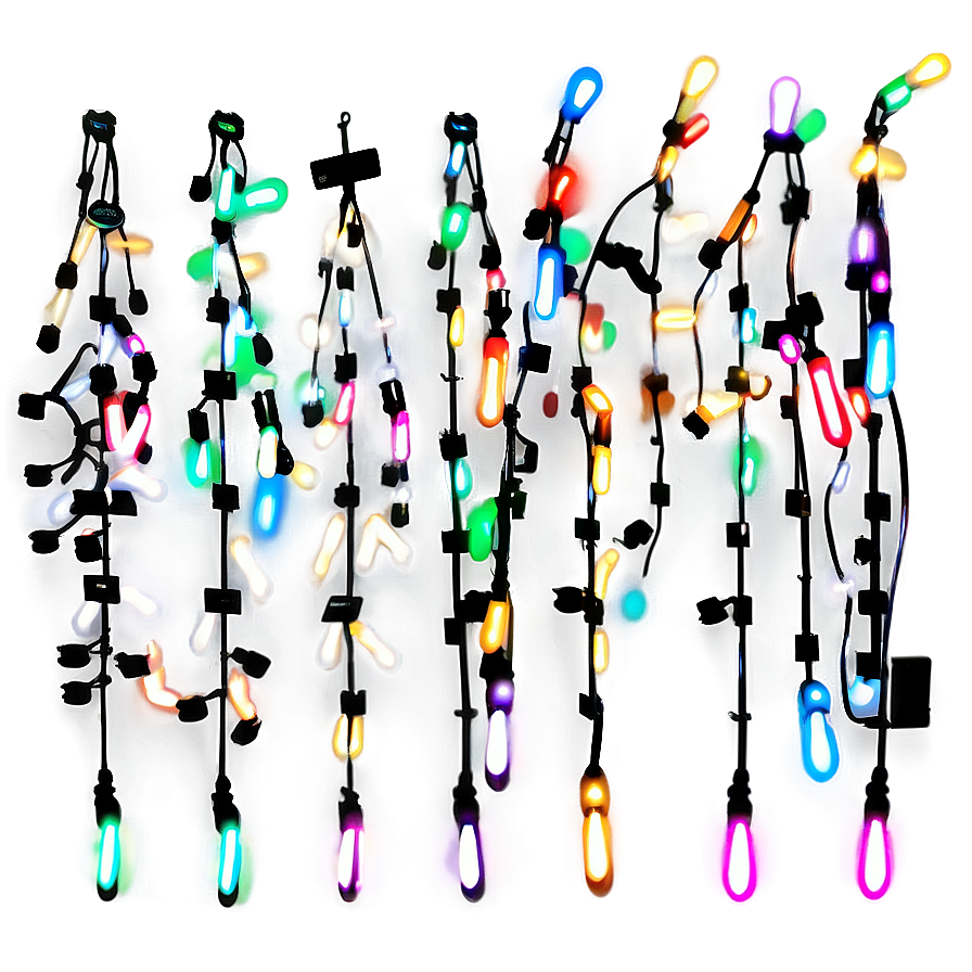 Twinkling Christmas Lights Png Pen