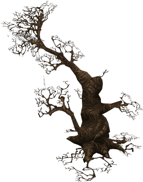 Twisted Dead Tree Silhouette