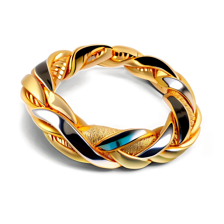 Twisted Gold Bracelet Design Png Plp82