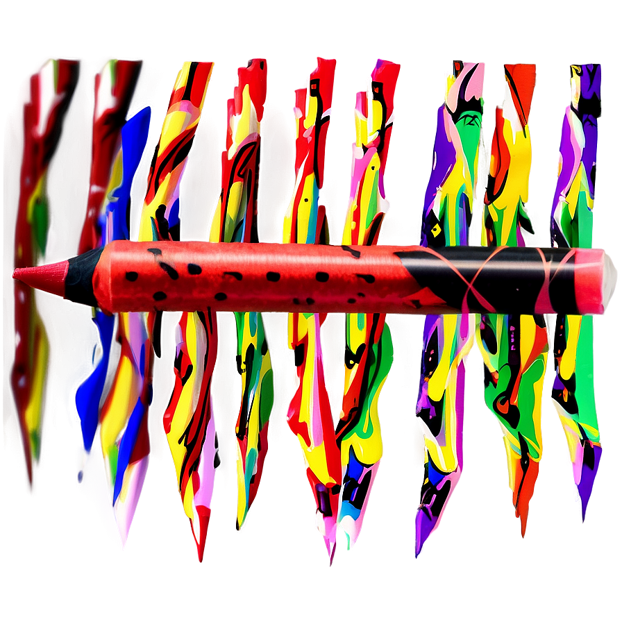 Twisted Red Crayon Png Lpb