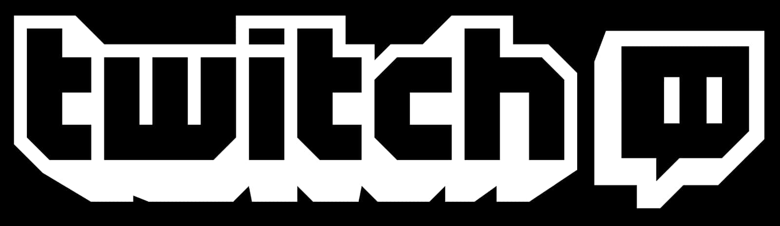 Twitch Logo Blackand White