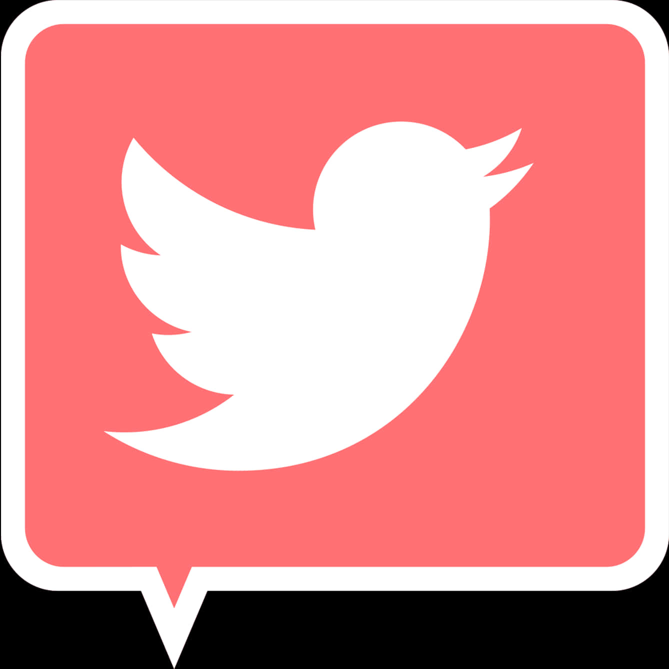 Twitter Logo Bubble Icon