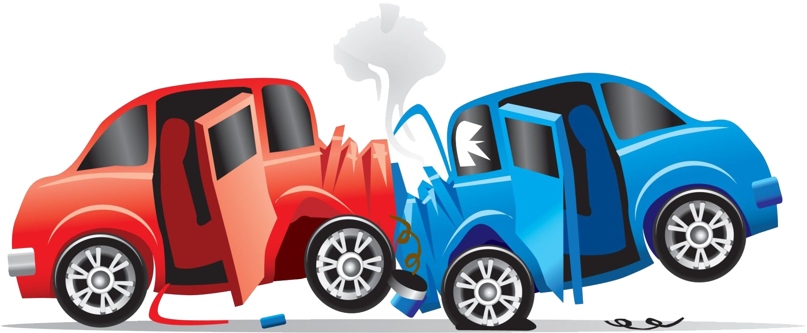 Two Car Collision Illustration