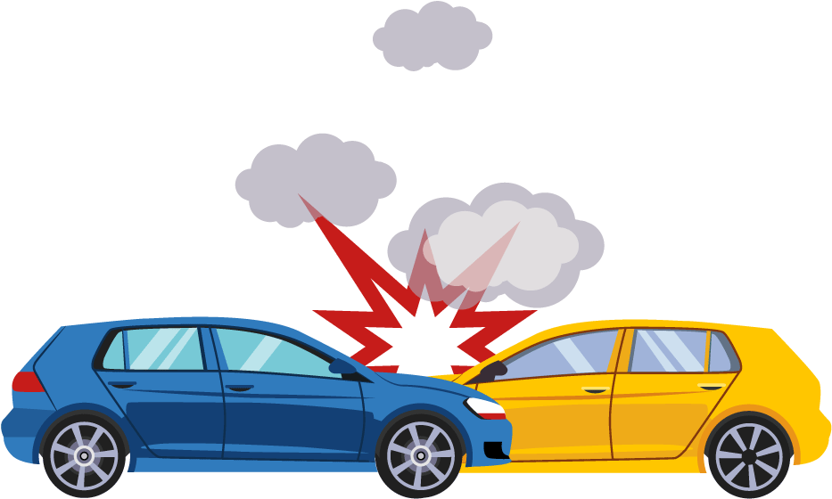 Two Cars Collision Illustration