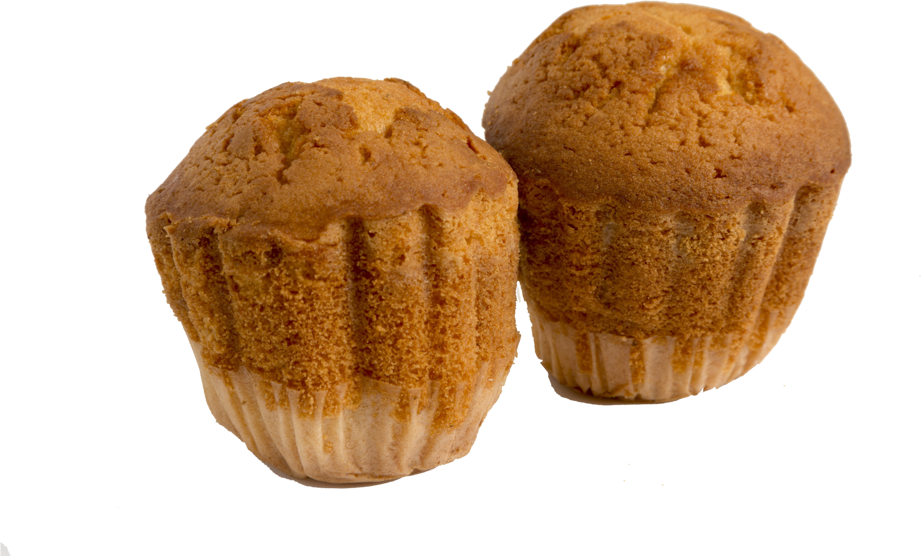 Two Fresh Muffins Transparent Background