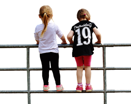 Two Girls Watching Event