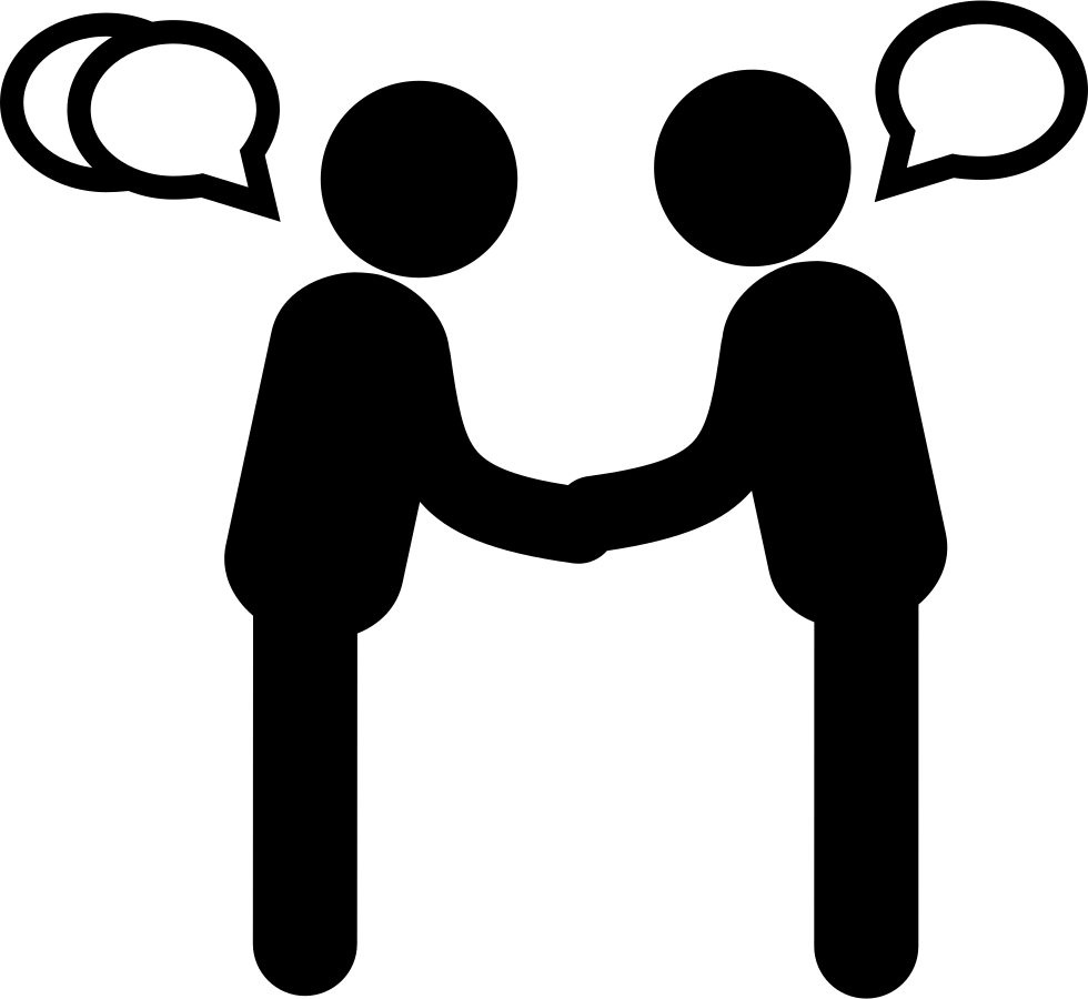 Two People Shaking Hands Icon