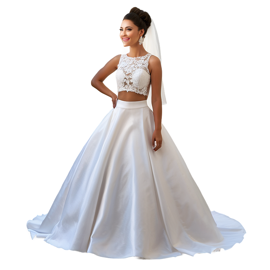 Two-piece Wedding Gowns Png Wld19