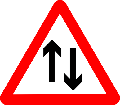 Two Way Traffic Sign