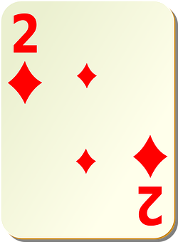 Twoof Diamonds Playing Card