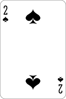 Twoof Spades Playing Card