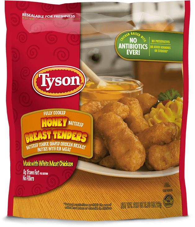 Tyson Honey Battered Breast Tenders Package