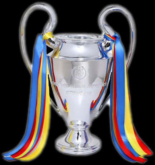 U E F A Champions League Trophywith Ribbons