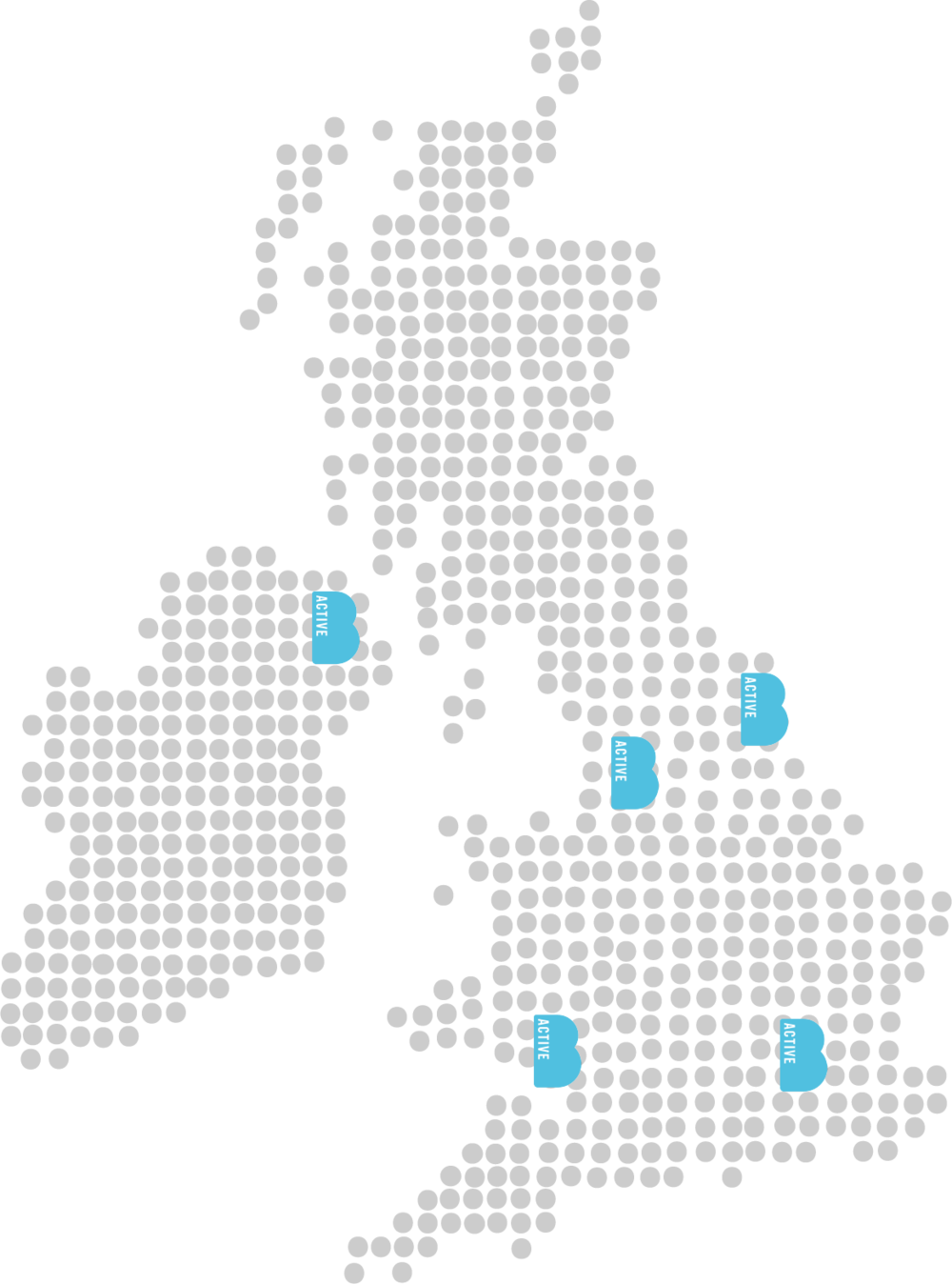 U K Dotted Map Representation