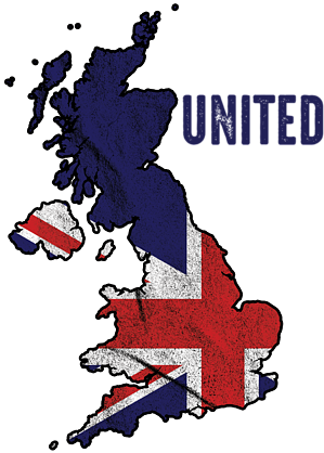 U K Mapand Flag Overlay