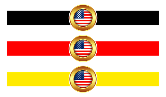 U S Germany Flag Banner