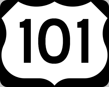 U S Route101 Sign