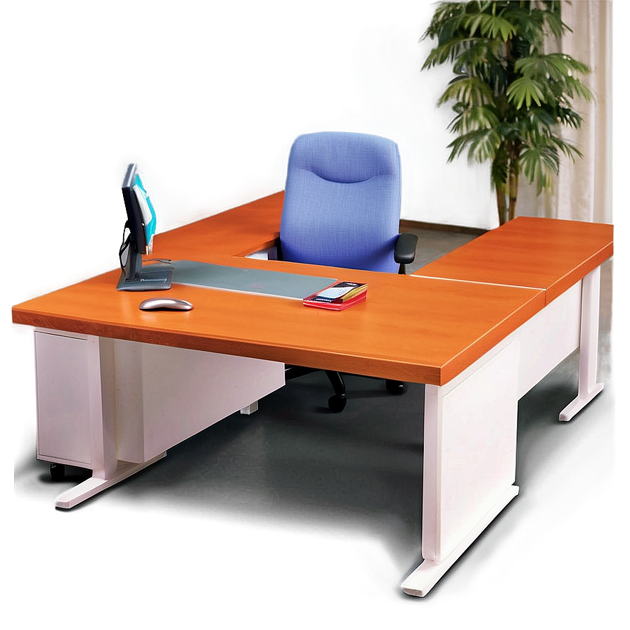 U-shaped Office Desk Png Nfg