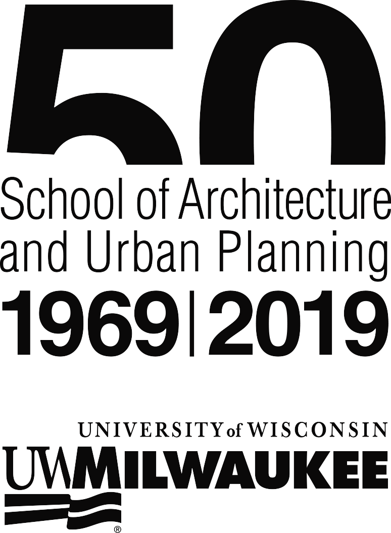 U W M Schoolof Architectureand Urban Planning50th Anniversary Logo