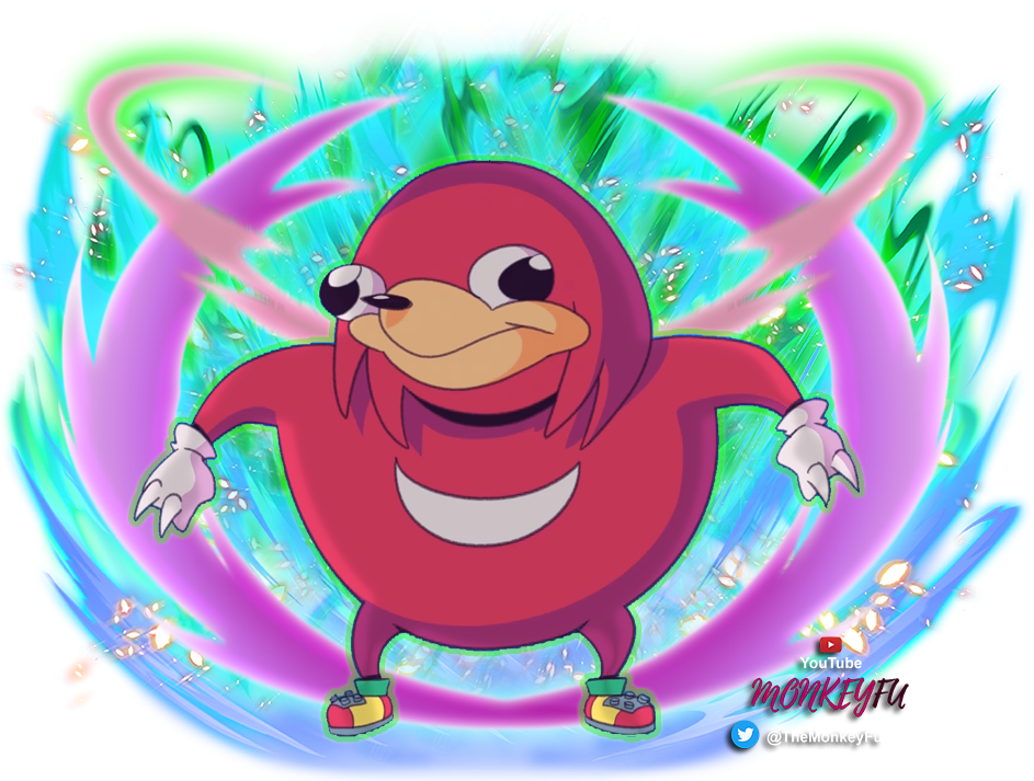 Ugandan Knuckles Energetic Pose