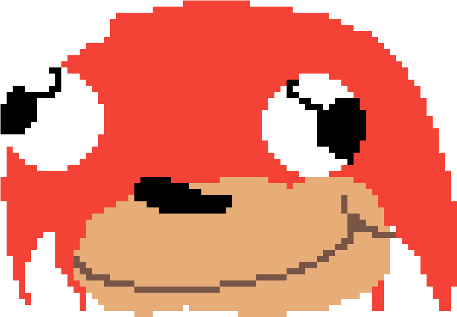 Ugandan Knuckles Pixel Art