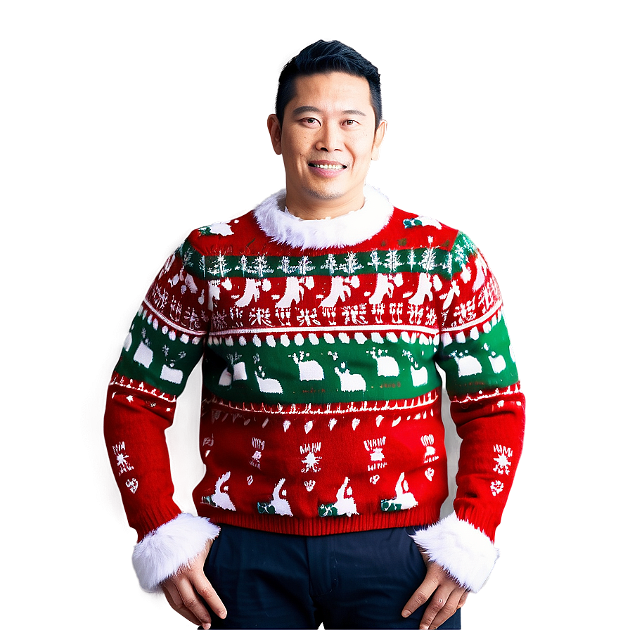 Ugly Christmas Sweater Pattern Png 06122024