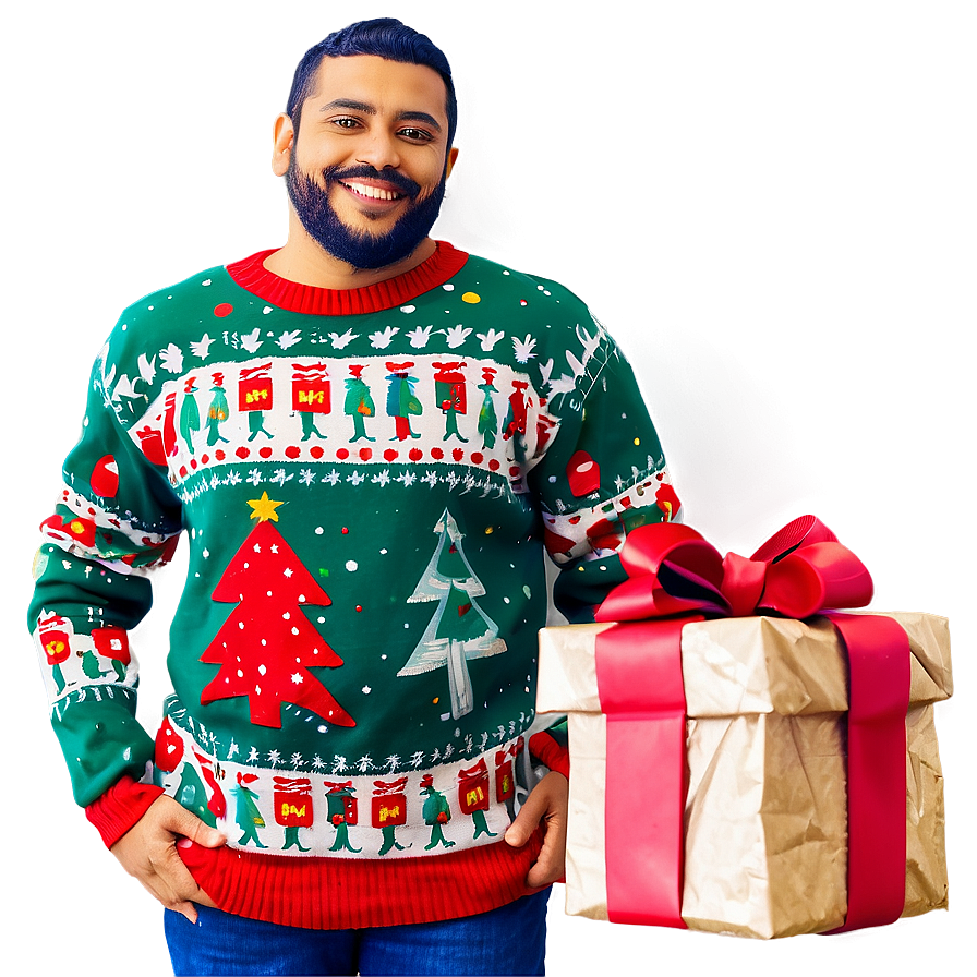 Ugly Christmas Sweater With Presents Png 52