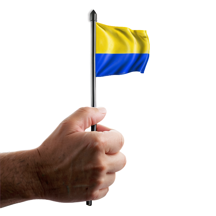 Ukraine Flag In Hand Png 05242024